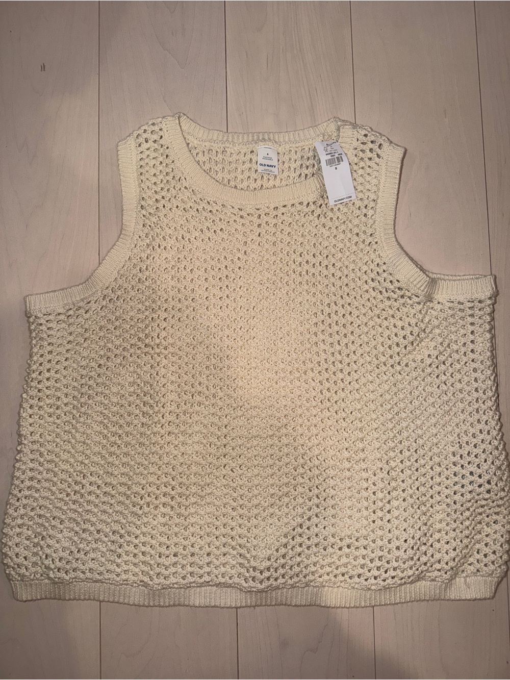Old Navy Cream Crochet Tank